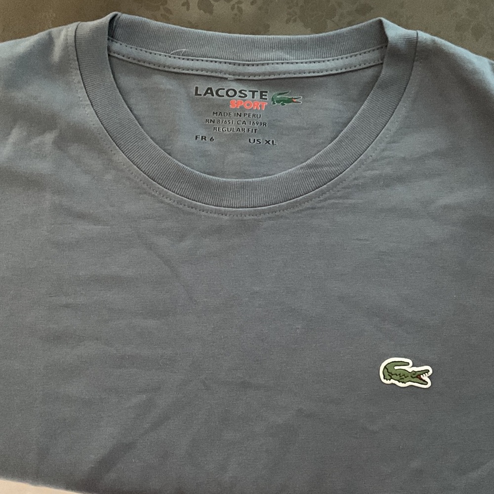 Lacoste Sport Teal Short Sleeve Tee